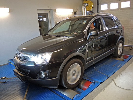 Opel Antara 2,2 CDTI 184LE chiptuning teljesítménymérés